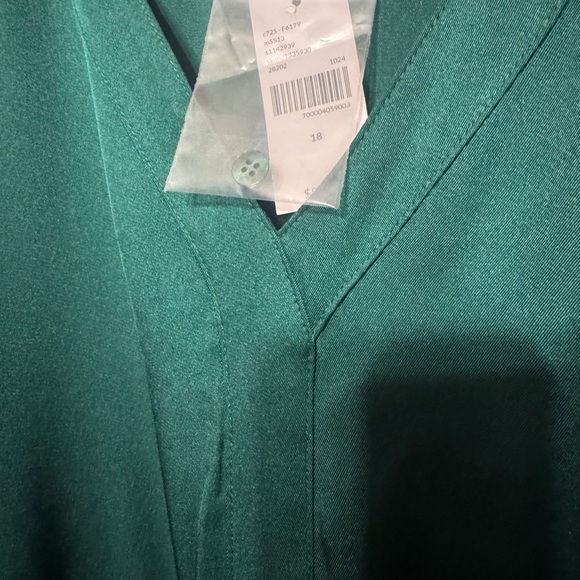 Lane Bryant Dark Green Long Sleeve Dress NWT - Picture 4 of 6